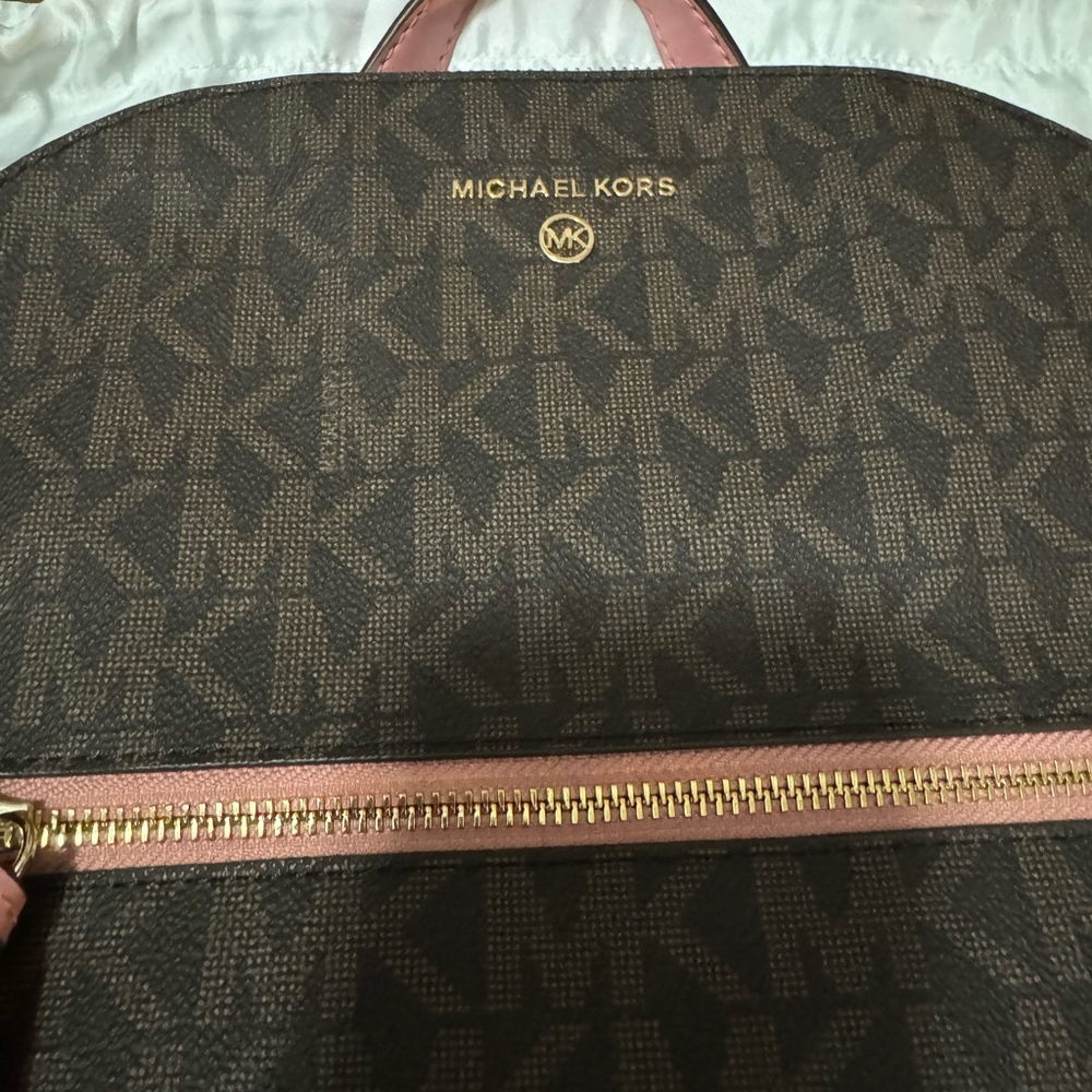 Genuine Michael Kors Brown Signature Backpack